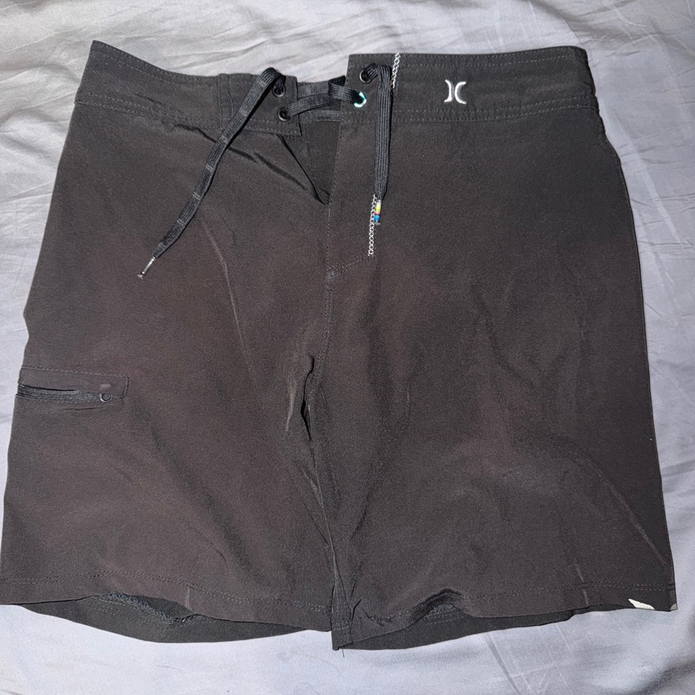 Hurley Black Men's Swim/Board Shorts with Drawstring
